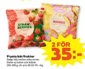 Coop - Frysta bär/frukter