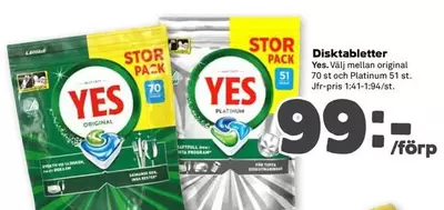 Yes - Disk tabletter