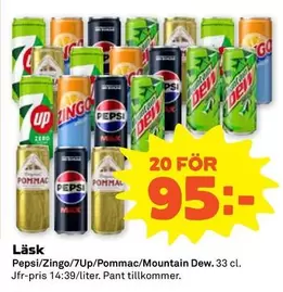 Pepsi - /Zingo/7Up/Pommac/Mountain Dew