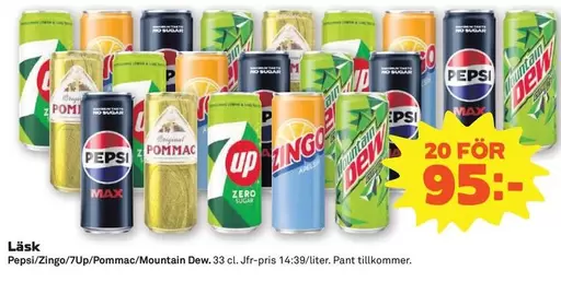 Pepsi - /Zingo/7up/Pommac/Mountain Dew