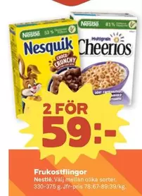 Nestlé - Nesquik Choco Crunchy, Cheerios