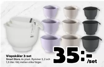 Smart - Vispskålar 3-set