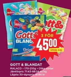 Malaco - GOTT & BLANDAT Original