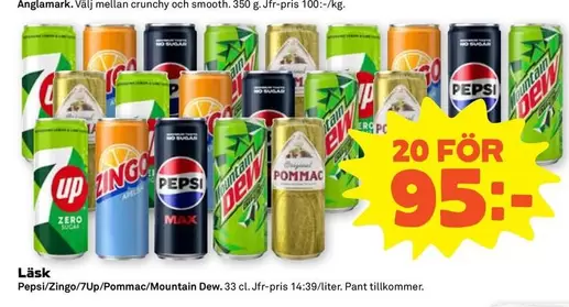 Pepsi - /Zingo/Up/Pommac/Mountain Dew