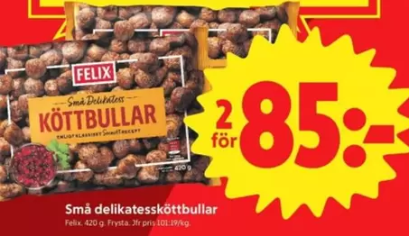 Felix - Små delikatessköttbullar
