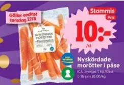 Nysködade morötter i påse