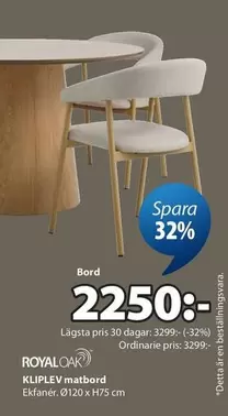 KLIPLEV matbord