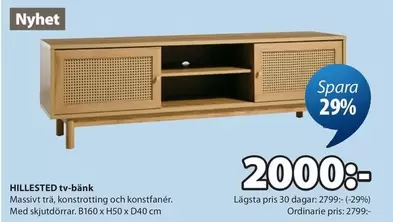 HILLESTED tv-bänk