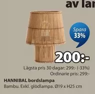 HANNIBAL bordslampa