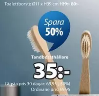 Tandborsthållare