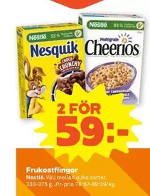 Nestlé - Nesquik Choco Crunchy & MultiGrain Cheerios