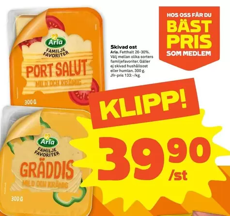 Arla - PORT SALUT, GRÄDDIS