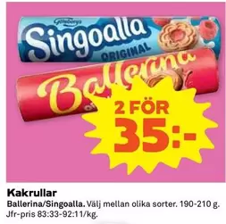 Kakrullar Ballerina/Singoalla