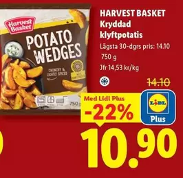 POTATO WEDGES Kryddad klyftpotatis