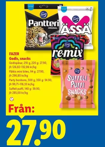 Fazer - Pantteri, Assa, re-mix, Suffeli puffi