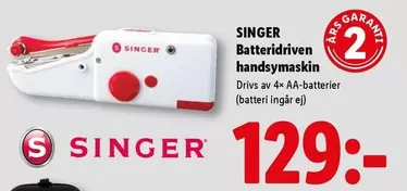 Singer - Batteridriven handsymaskin