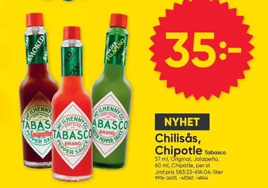 Chilisås, Chipotle