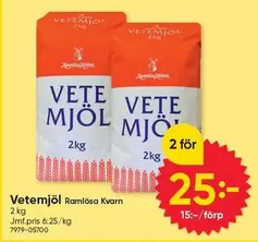 ramlösa - Vetemjöl Ramlösa Kvarn 2 kg
