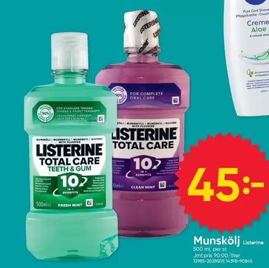 Listerine - TOTAL CARE TEETH & GUM