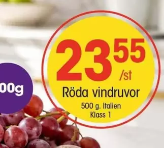 Röda vindruvor