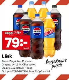 Pepsi - , Zingo, 7up, Grappo
