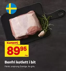 Benfri kotlett i bit