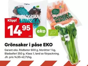 EKO - Grönsaker i påse