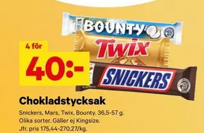 bounty - Chokladstycksak
