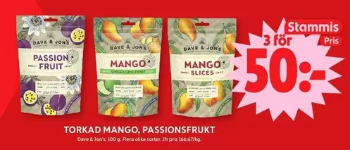 Twist - Torkad Mango, Passionsfrukt