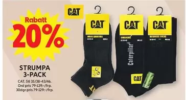 STRUMPA 3-PACK CAT. S8 35/38-43/46