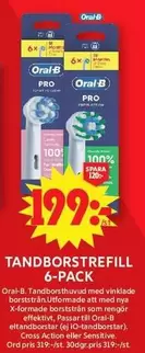 Oral B - Tandborstefill 6-pack
