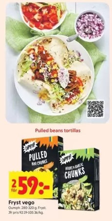 Findus - Pulled beans tortillas