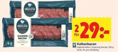 Ingelsta kalkon - Kalkonbacon