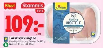 Kronfågel - Färsk kycklingfilé