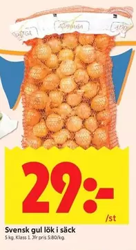 Svensk gul lök