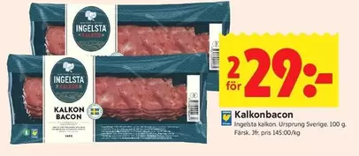 Ingelsta kalkon - Kalkonbacon