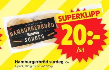 Hamburgerbröd surdeg