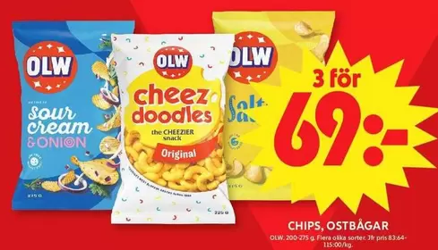 OLW - CHIPS, OSTBÅGAR