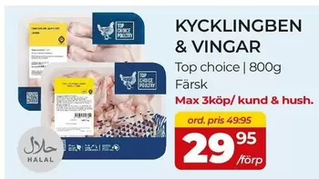 KYCKLINGBEN &VINGAR