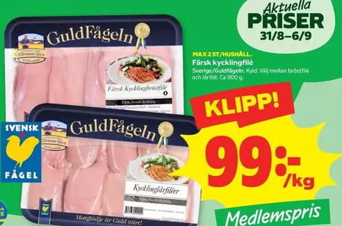 Guldfågeln - Färsk kycklingfilé