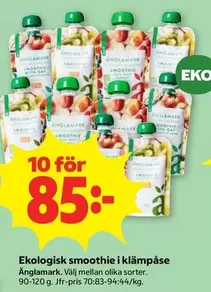 Änglamark - Ekologisk smoothie i klämpåse