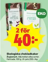 Änglamark - Ekologiska chokladkakor