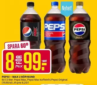 Pepsi - PEPSI - MAX 2 KÖP/KUND