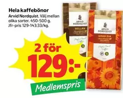 Arvid Nordquist - Hela kaffebönor