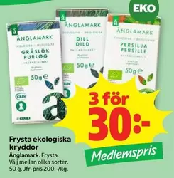 Änglamark - Frysta ekologiska kryddor