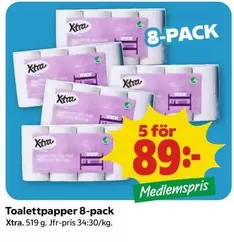 Toalettpapper 8-pack