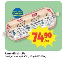 Scan - Lammfärs i rulle