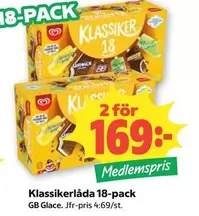 GB Glace - Klassikerlåda 18-pack