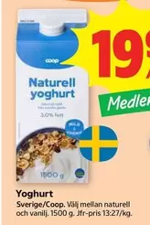 Coop - Naturell yoghurt