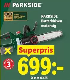 Garant - Batteridriven motorsåg